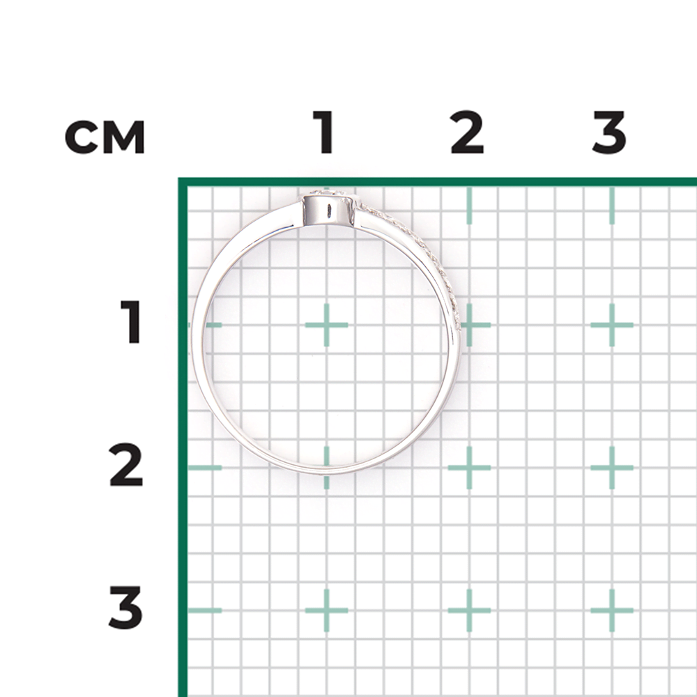 Кольцо из белого золота с бриллиантами 01-0742-00-101-1120-30