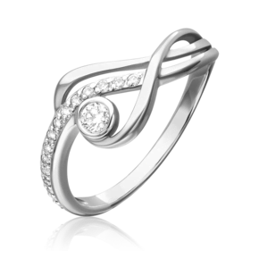 Кольцо из белого золота с бриллиантами 01-0750-00-101-1120-30