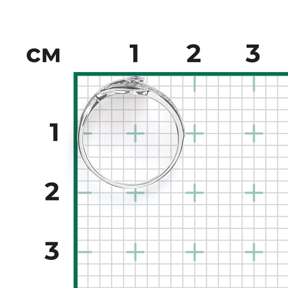 Кольцо из белого золота с бриллиантами 01-0750-00-101-1120-30