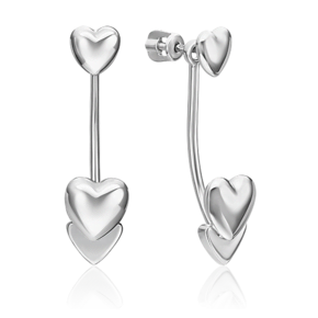 Серьги-джекеты «Эмоция» из серебра 02-4956-00-000-0200