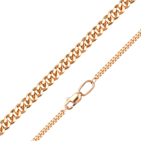 Цепь из красного золота с алмазной гранью (плетение «Панцирное») 21-0103-060-1110-17