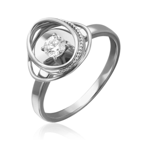 Кольцо из белого золота с бриллиантом 01-5242-00-101-1120-30