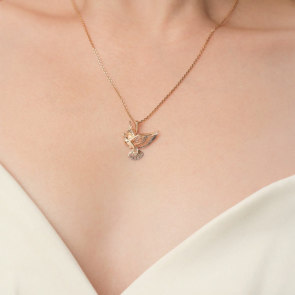 Подвеска «Голубь» из красного золота 03-2640-00-000-1110-48