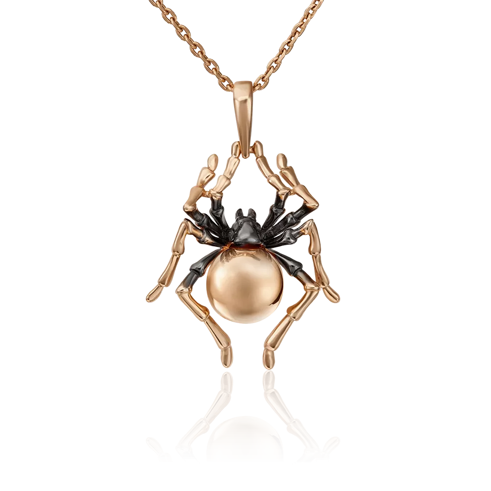 Подвеска «Паук» из красного золота 03-3015-00-000-1110-42