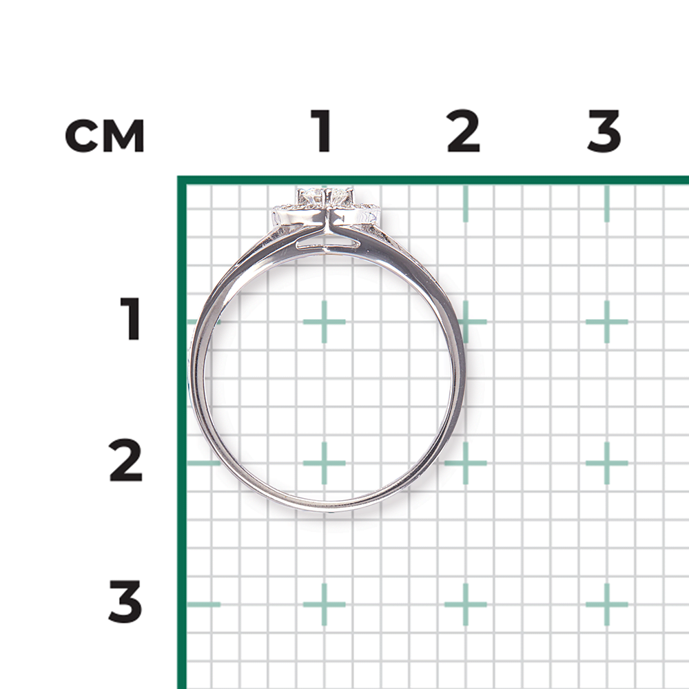 Кольцо из белого золота с бриллиантами 01-1517-00-101-1120-30