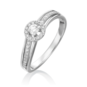 Кольцо из белого золота с бриллиантами 01-1518-00-101-1120-30