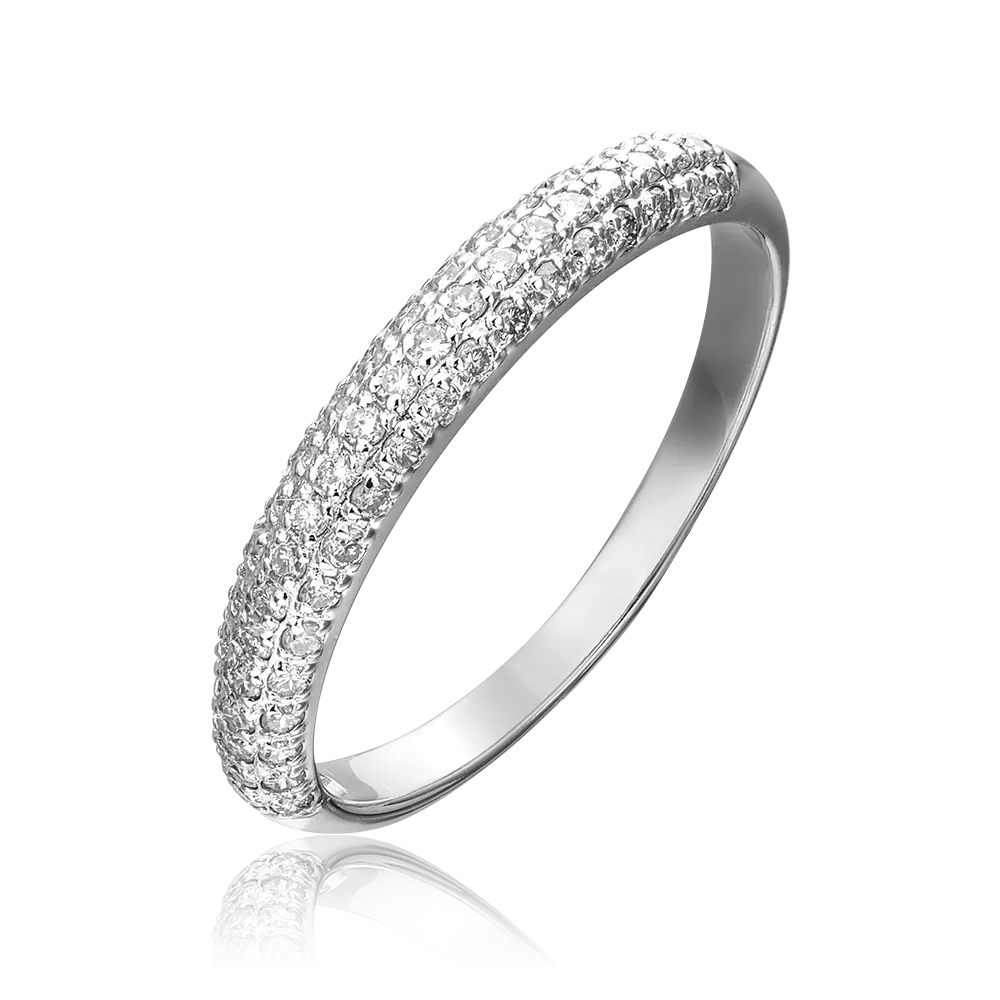 Кольцо из белого золота с бриллиантами 01-1481-00-101-1120-30