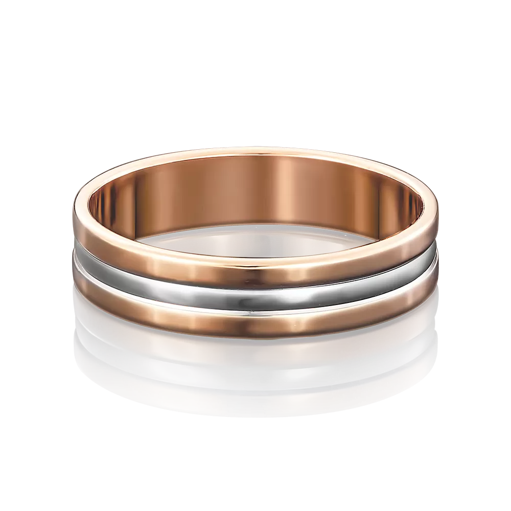 Обручальное кольцо из комбинированного золота 01-3247-00-000-1111-39