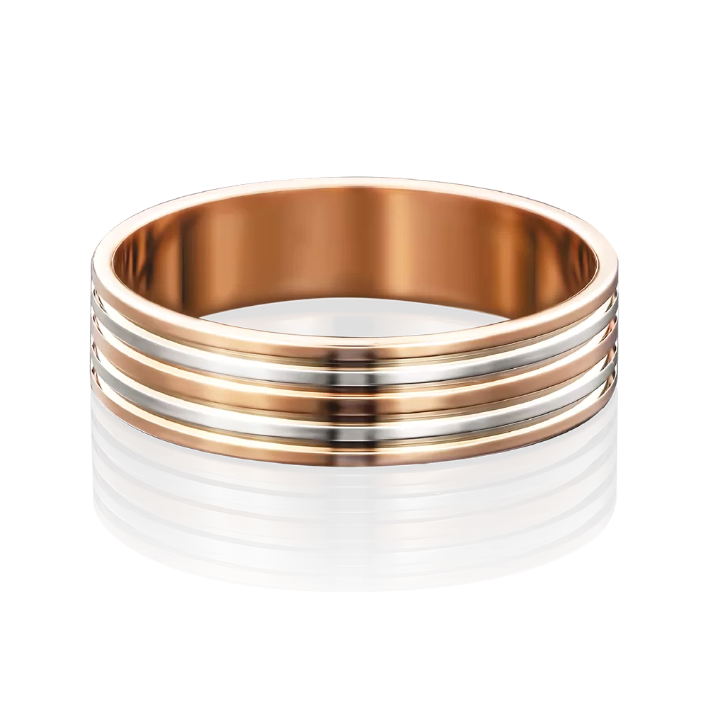 Обручальное кольцо из комбинированного золота 01-3252-00-000-1111-39