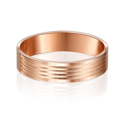 Обручальное кольцо из красного золота 01-3255-00-000-1110-18