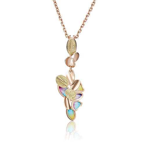 Подвеска из комбинированного золота с эмалью 03-2849-00-000-1113-48