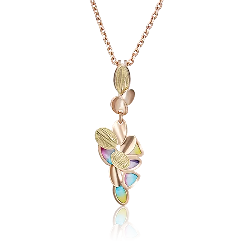 Подвеска из комбинированного золота с эмалью 03-2849-00-000-1113-48