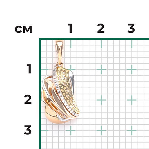Подвеска из комбинированного золота 03-2868-00-000-1113-48