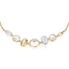 Браслет из комбинированного золота с натуральными топазами white 05-0719-01-201-1121