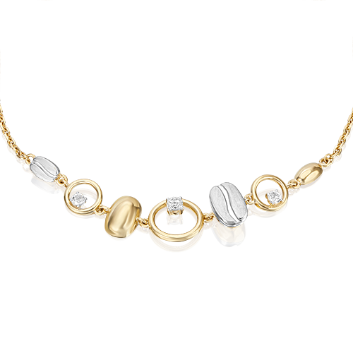 Браслет из комбинированного золота с натуральными топазами white 05-0719-01-201-1121