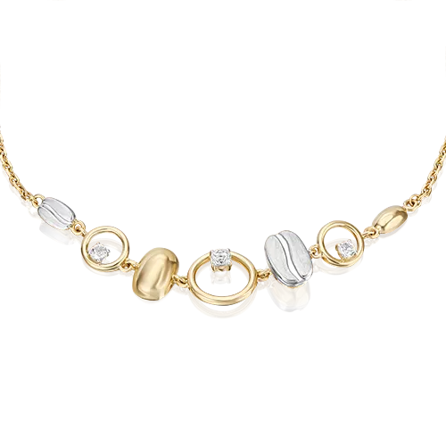 Браслет из комбинированного золота с натуральными топазами white 05-0719-01-201-1121