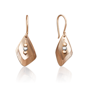 Серьги с французским замком из красного золота 02-3970-00-000-1110-63