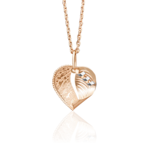 Подвеска «Лист липы» из красного золота 03-2689-00-000-1110-63