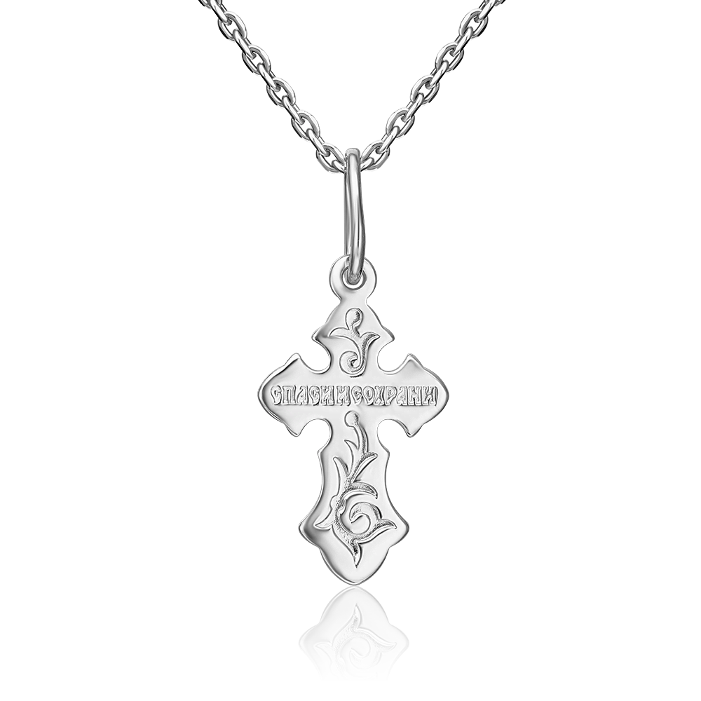 Православный крест из серебра 03-1633-00-000-0200