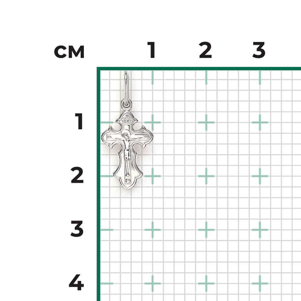Православный крест из серебра 03-1633-00-000-0200
