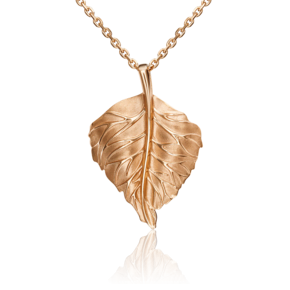 Подвеска «Берёзовый лист» из красного золота 03-3097-00-000-1110-02