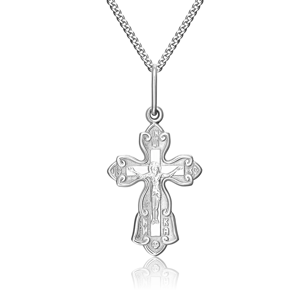 Комплект (крест на цепи) из серебра 15-0008-00-000-0200