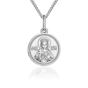 Иконка «Святая великомученица Ирина» из серебра 03-1776-00-000-0200