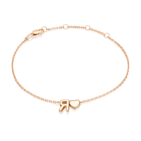 Браслет «Буква Я» из красного золота 05-0858-Я-000-1110