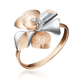 Кольцо «Китайская роза» из красного золота 01-5142-00-000-1110-48