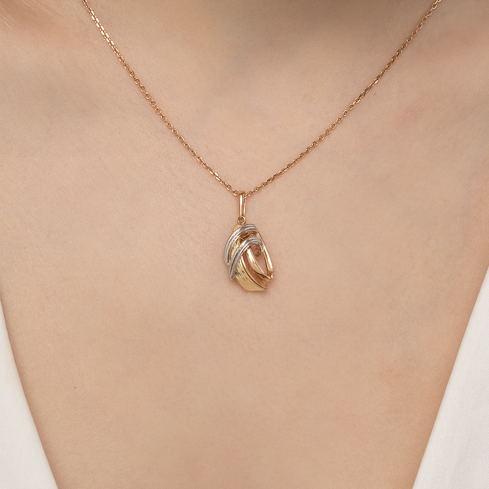 Подвеска из комбинированного золота 03-2901-00-000-1140-48