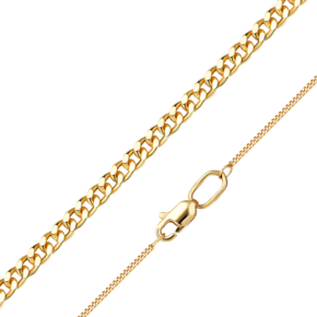 Цепь из лимонного золота с алмазной гранью (плетение «Панцирное») 21-0113-030-1130-17