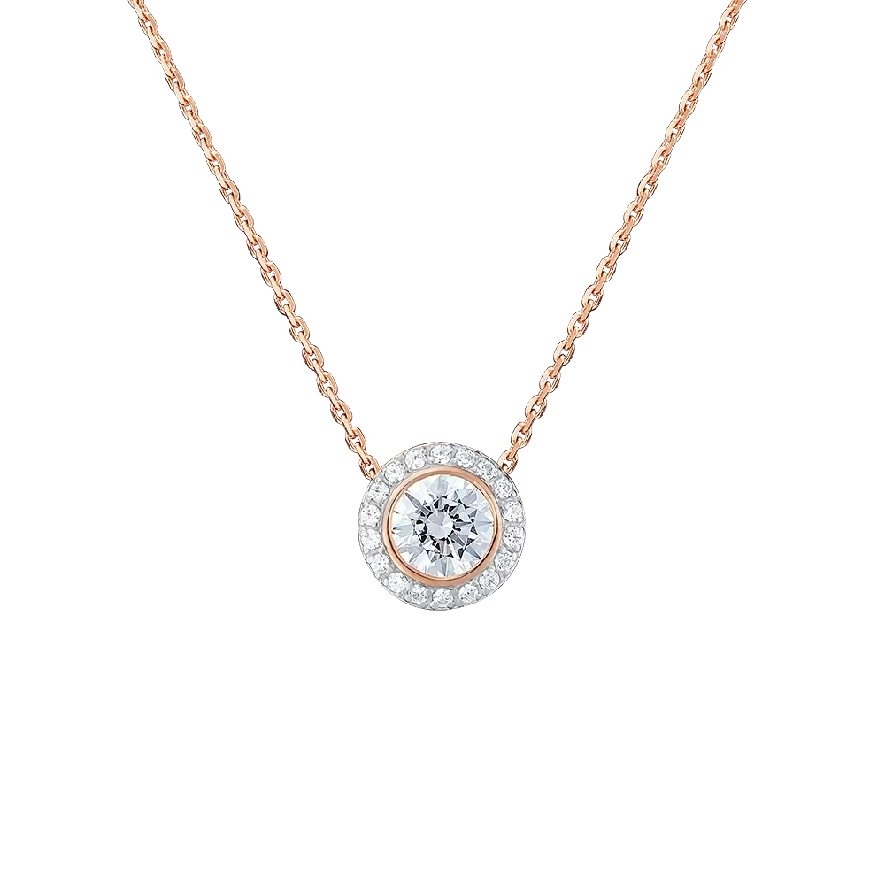 Колье из красного золота с фианитами 07-0171-00-401-1110