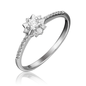 Кольцо из белого золота с бриллиантами 01-1614-00-101-1120-30