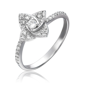 Кольцо из белого золота с бриллиантами 01-1575-00-101-1120-30