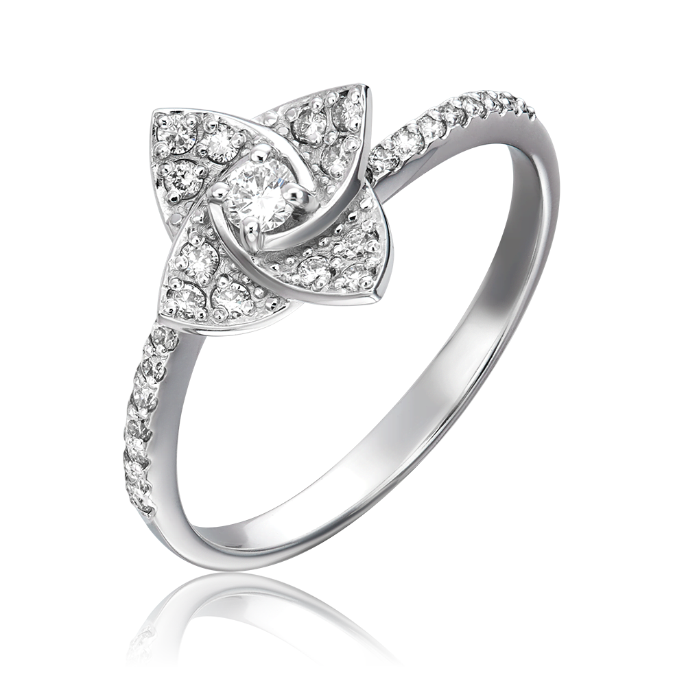 Кольцо из белого золота с бриллиантами 01-1575-00-101-1120-30