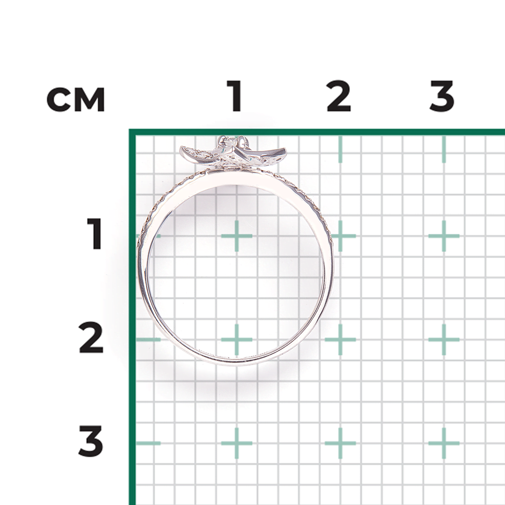 Кольцо из белого золота с бриллиантами 01-1575-00-101-1120-30