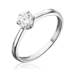 Помолвочное кольцо из серебра с фианитом 01-3058-00-401-0200