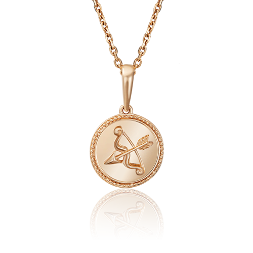 Подвеска «Знак зодиака Стрелец» из красного золота 03-3110-09-000-1110-66