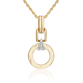 Подвеска из комбинированного золота с бриллиантами 03-3362-00-101-1121