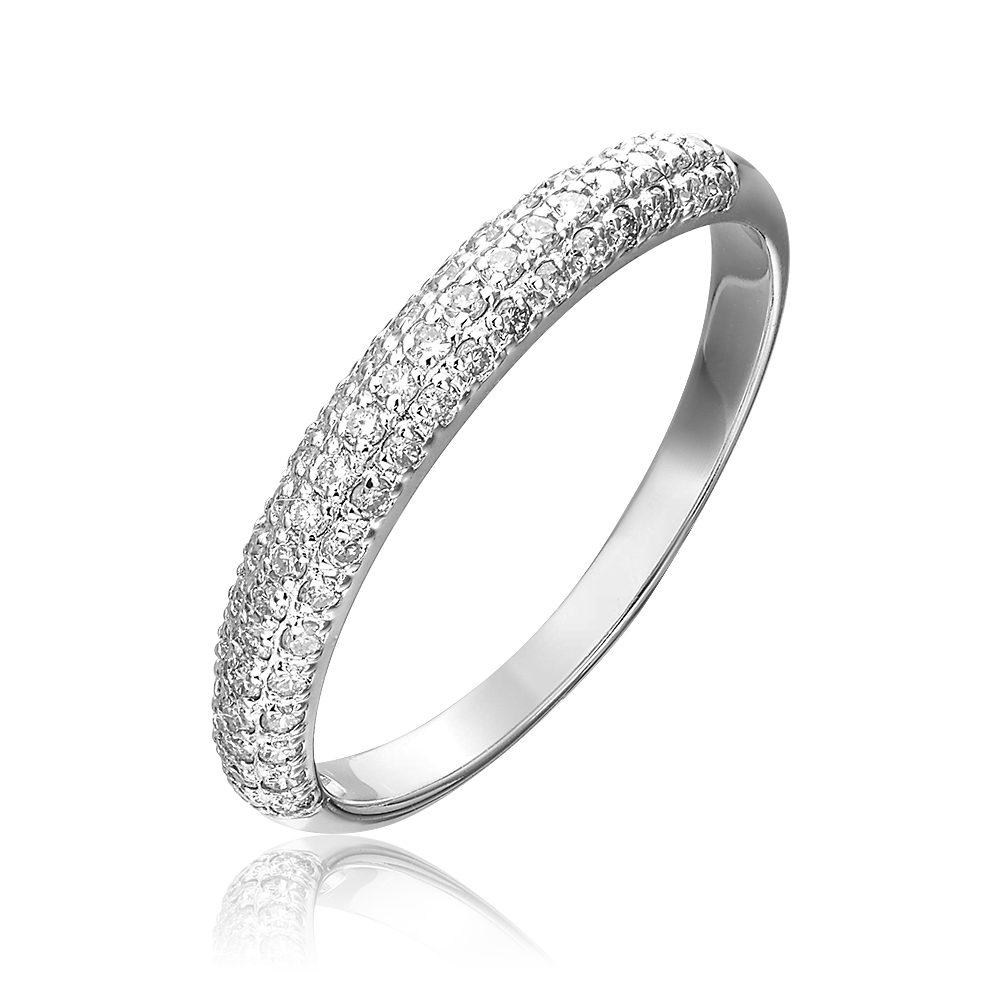 Кольцо из белого золота с фианитами 01-1414-00-401-1120-32