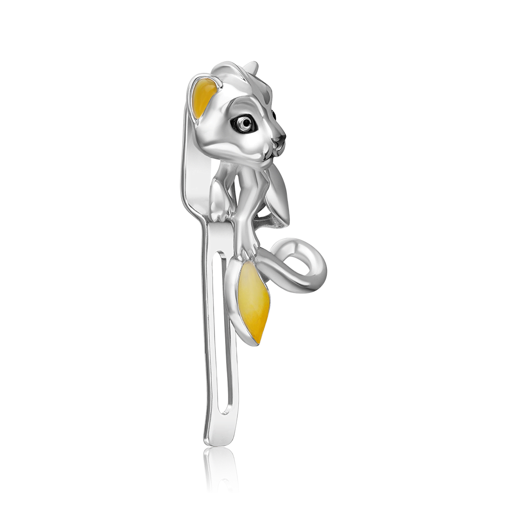 Аксессуар на лацкан «Львёнок» из серебра с эмалью 12-0013-00-000-0200