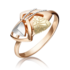 Кольцо из комбинированного золота 01-5128-00-000-1140-48