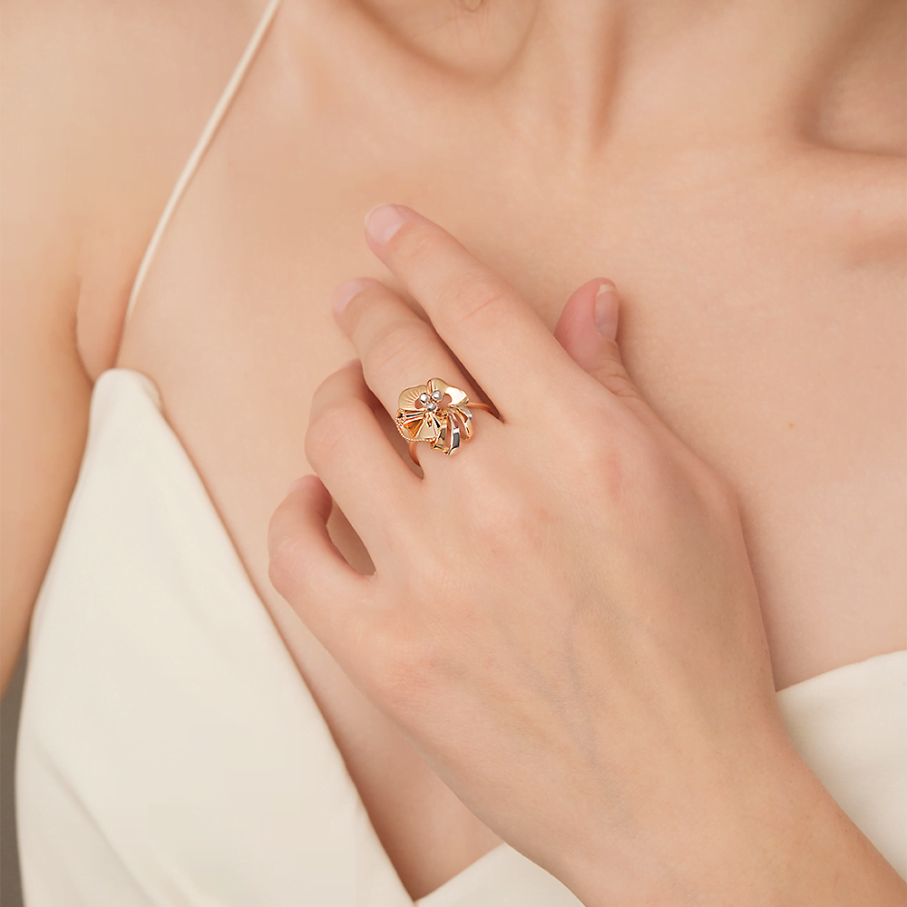 Кольцо из красного золота 01-5054-00-000-1110-48