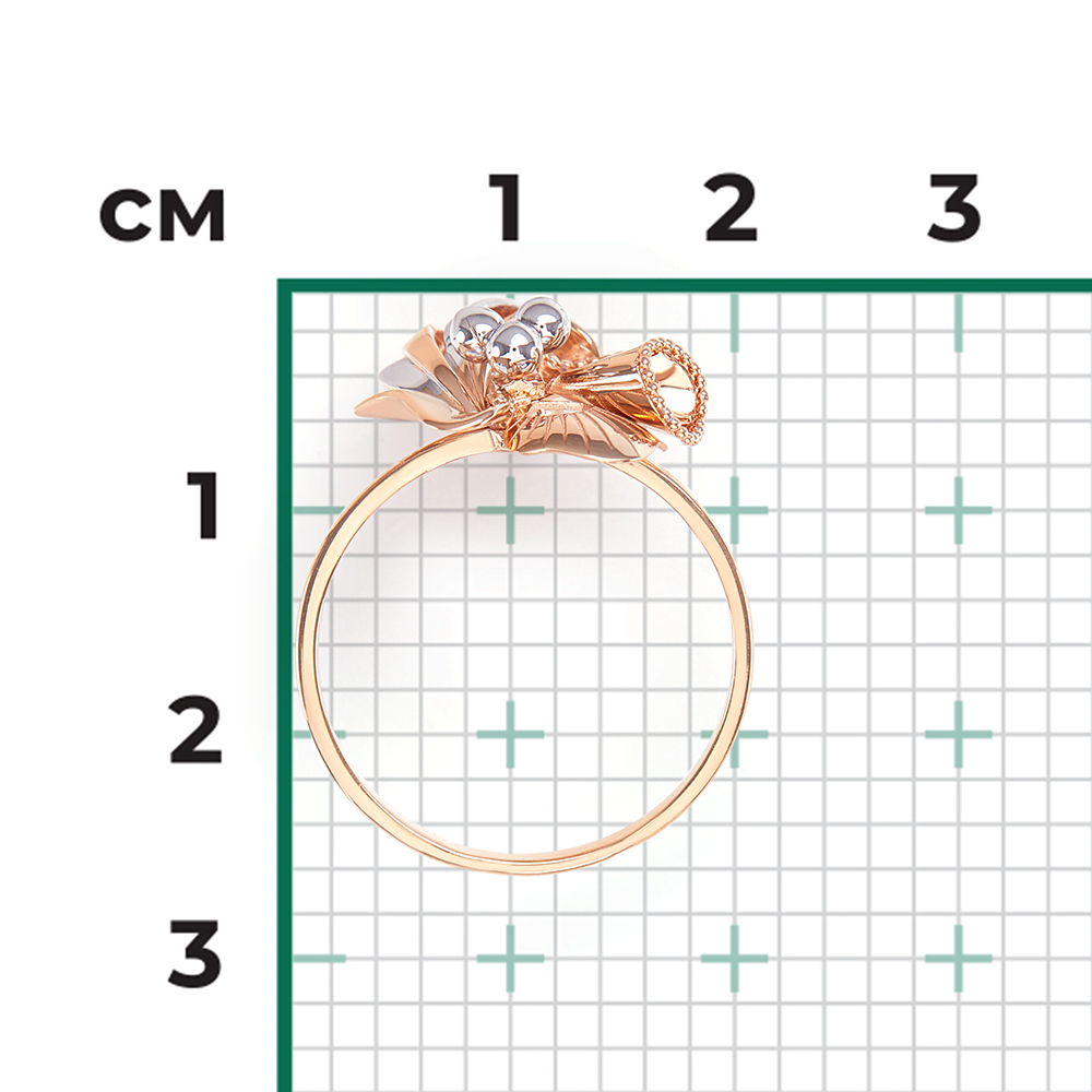 Кольцо из красного золота 01-5054-00-000-1110-48