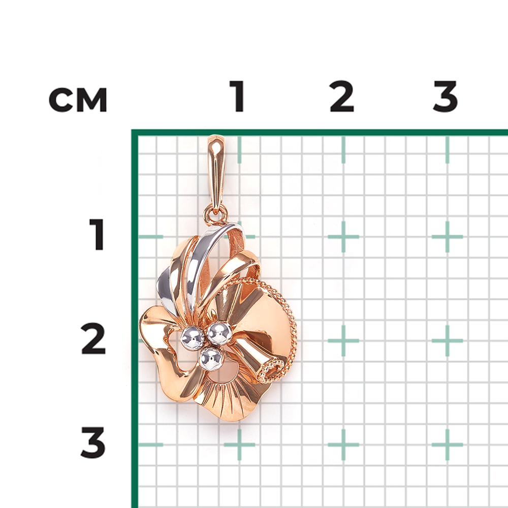 Подвеска из красного золота 03-2707-00-000-1110-48