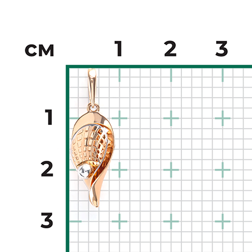 Подвеска из красного золота 03-2709-00-000-1110-48