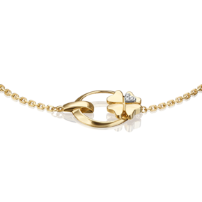 Браслет «Клевер. Незабываемые моменты» из комбинированного золота с бриллиантами 05-0696-00-101-1121