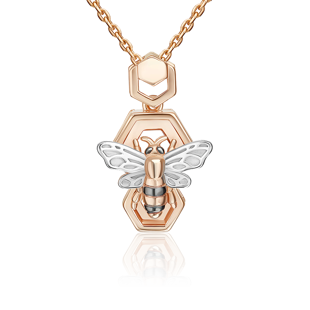 Подвеска «Секрет благополучия» из красного золота 03-3509-00-000-1110