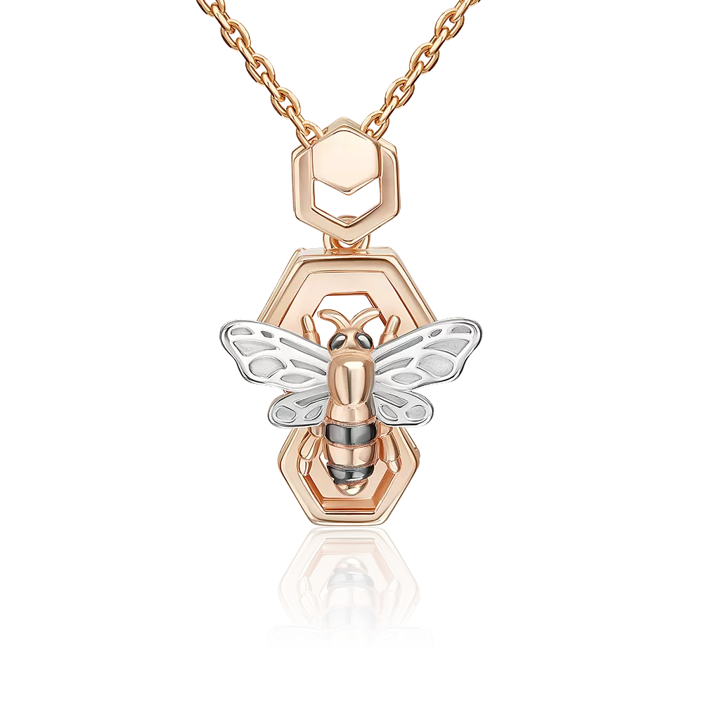 Подвеска «Секрет благополучия» из красного золота 03-3509-00-000-1110