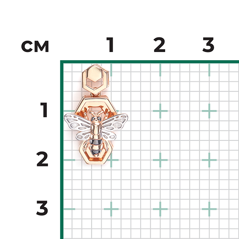 Подвеска «Секрет благополучия» из красного золота 03-3509-00-000-1110